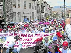 Lamentan derogatoria que propició huelga en Cusco