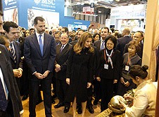 Príncipes de Asturias recorren FITUR en su primera jornada