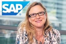 María Javierre y el logo de SAP