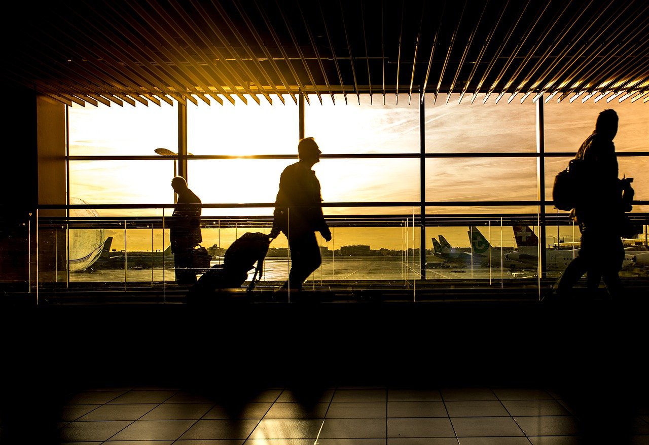 Pasajeros aeropuerto