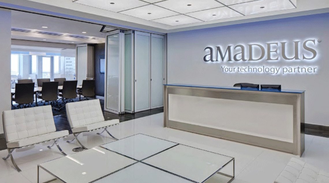 lobby de las oficinas de Amadeus