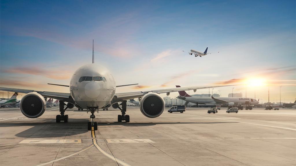 aviones en la pista