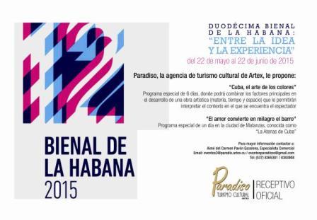 Paradiso, de Artex, es el receptivo oficial de la Bienal de La Habana