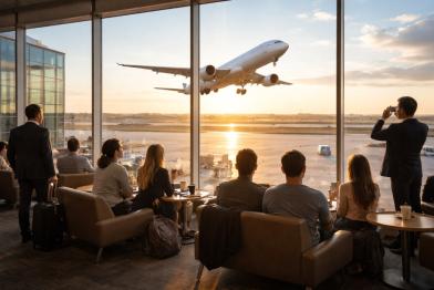 aeropuertos y aerolíneas puntuales