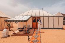 glamping de lujo en el Sahara