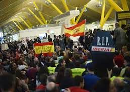 Cancelan 232 vuelos en segunda jornada de huelga de trabajadores de Iberia