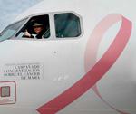 Aerolíneas apoyan lucha contra el cáncer de mama