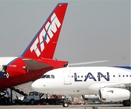 LAN y TAM Airlines fijan la mira hacia Sudamérica.