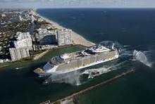 Estados Unidos: El Allure of the Seas llegó a Port Everglades, donde se prepara para su ceremonia de bautizo