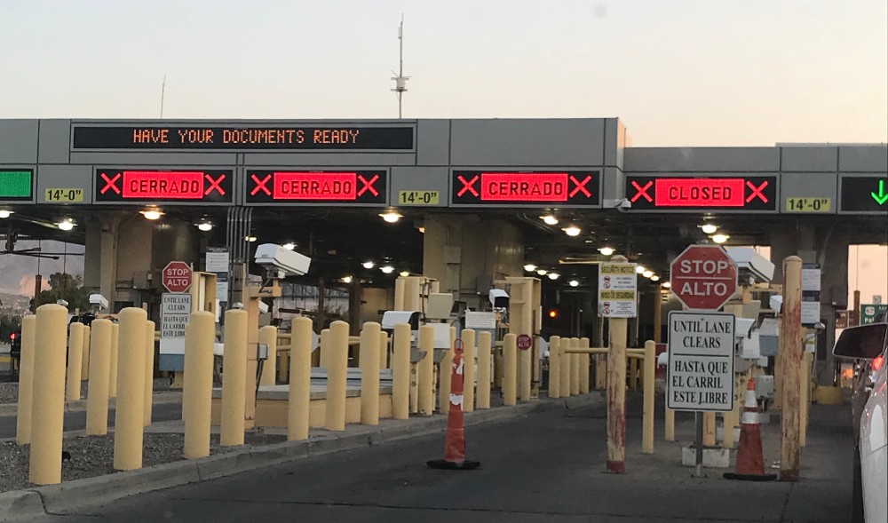 frontera de EE.UU. y México cerrada