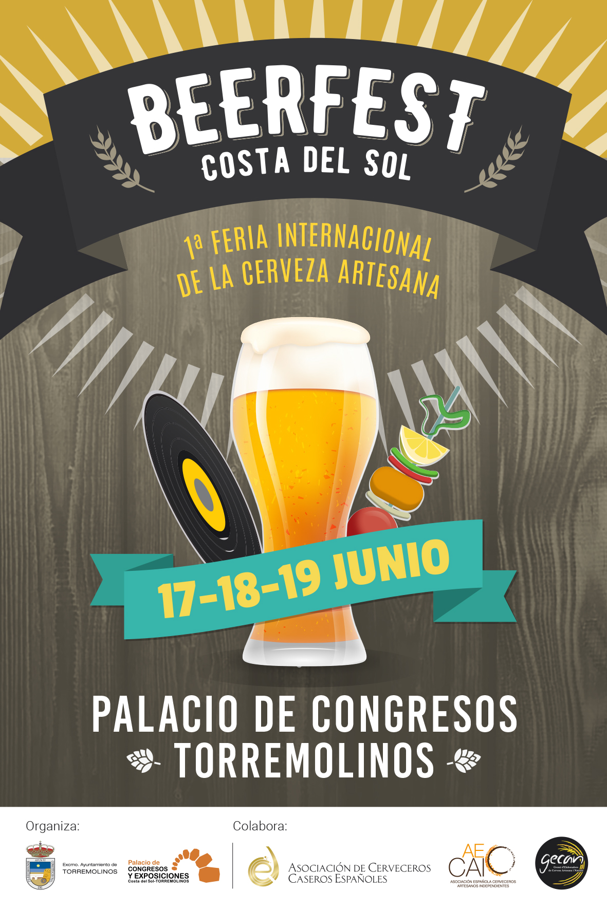 Torremolinos se alista para la BEERFEST Costa del Sol, I Feria Internacional de la Cerveza Artesana 