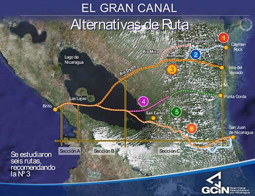 Nicaragua se decide por empresa china para construir nuevo canal interoceánico