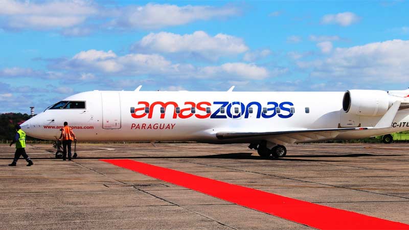 Aerolínea Amaszonas Paraguay iniciará nuevas rutas a Brasil