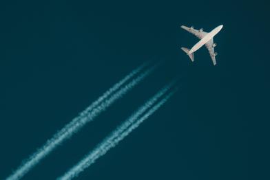aviación sobre el Medio Oriente
