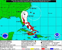 Aerolineas de EE.UU no cobrarán cargo adicional a los cambios de viaje por huracán Matthew