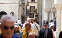 turistas en las calles