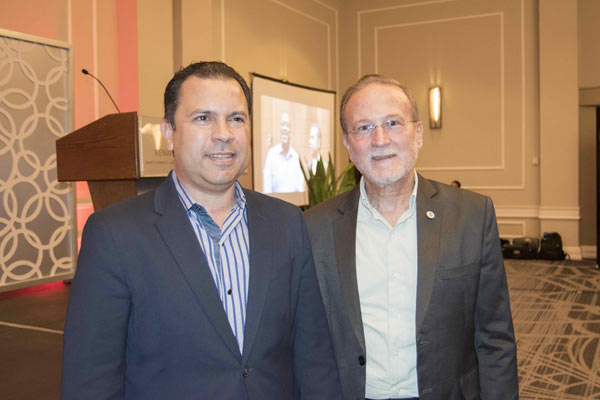 Raymundo Morales, Ignacio Méndez durante la presentación de Expo Gastronómica 2019