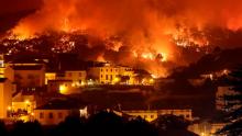 Incendio amenaza a Algarve destino turístico Portugués