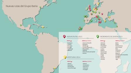 Nuevas rutas de Iberia e Iberia Express en su programa de verano 2015