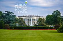 El WTTC logo, la Casa Blanca