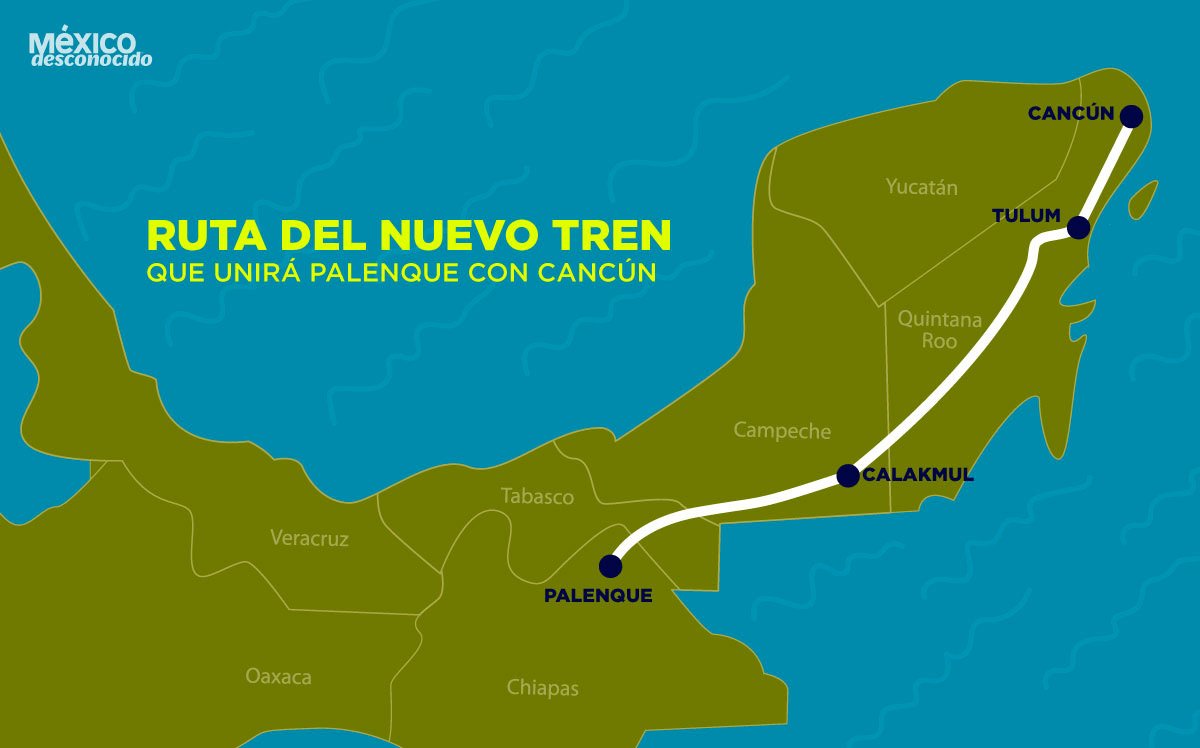 ruta del tren maya