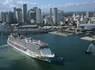 Norwegian Getaway arribó a Miami, su puerto madre