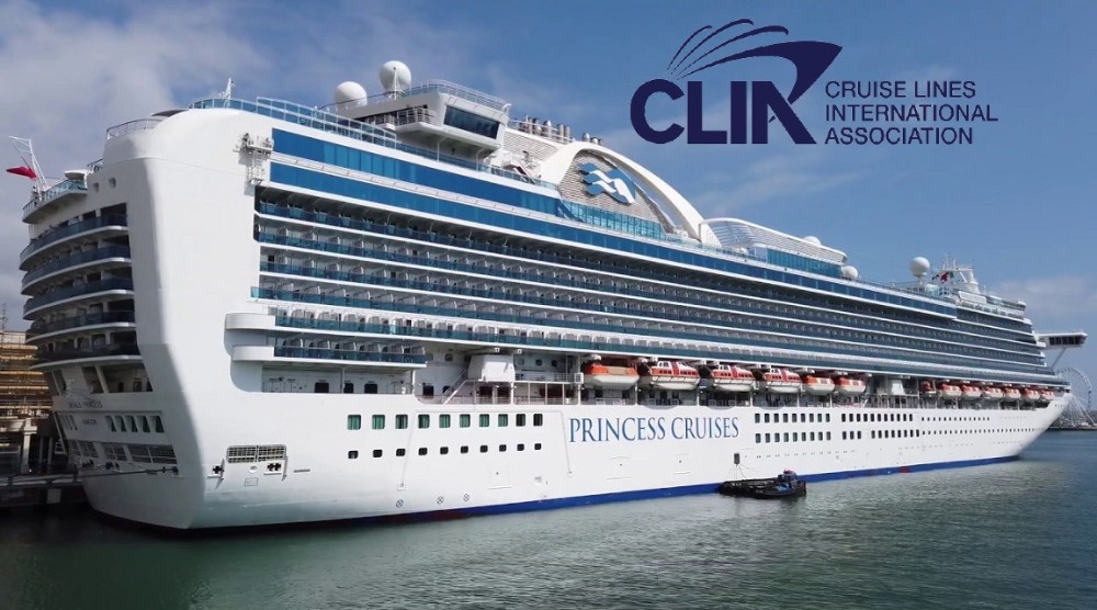 crucero de Princes y el logo de CLIA encima