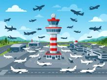 tráfico aéreo mundial