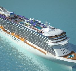 Estados Unidos: Nuevo Royal Princess contará con paseo marino fuera de borda