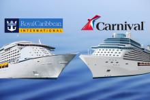 Carnival y Royal Caribbean frente a frente, sus logos