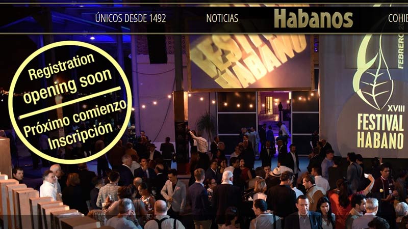 XIX Festival del Habano: Comienza la inscripción