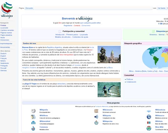 Wikipedia lanza enciclopedia digital sobre viajes y destinos