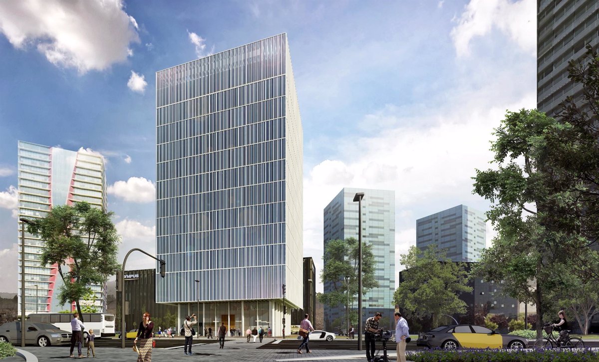 rendering del Hampton by Hilton Barcelona Fira