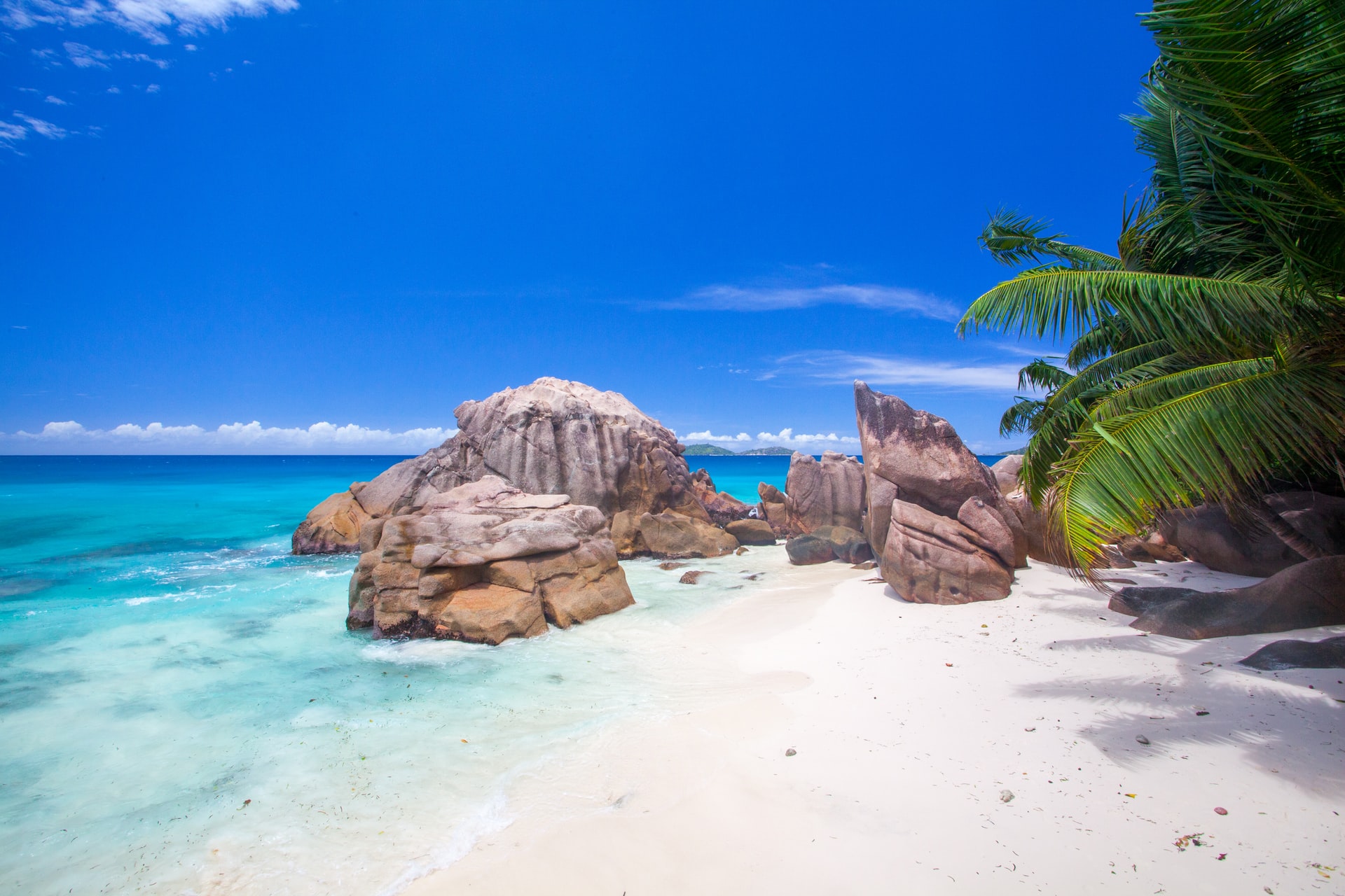 Seychelles Islands, beach, rocks