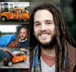 Jorge Sierra, joven aventurero de A Coruña que da la vuelta al mundo en un Citroën 2cv  (www.elmundoen2cv.com)