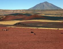 Paseo entre los volcanes de La Payunia, en Argentina