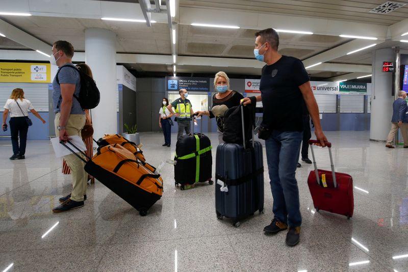 turistas alemanes llegan a Mallorca