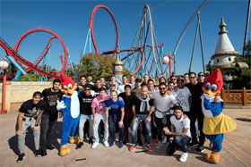 PortAventura Resort recibió visita de la plantilla del F.C. Barcelona y sus familias