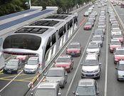China: Conciben super-autobús ecológico para aliviar congestión del tráfico en las ciudades
