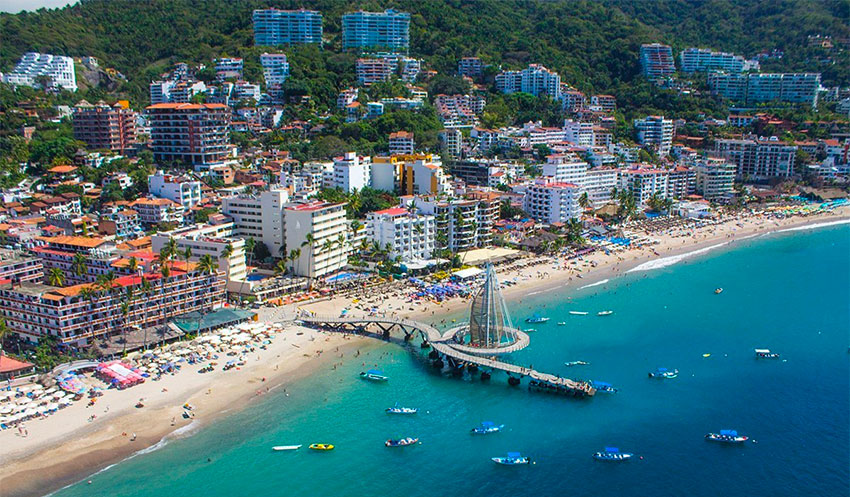 Puerto Vallarta desde el aire