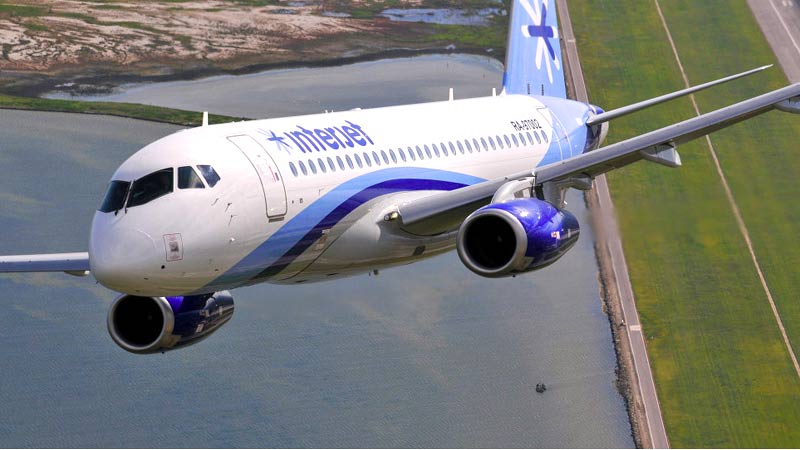 Interjet reanuda operaciones de seis aviones Superjet100