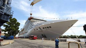 Argentina recibe a crucero con más de 300 metros de largo