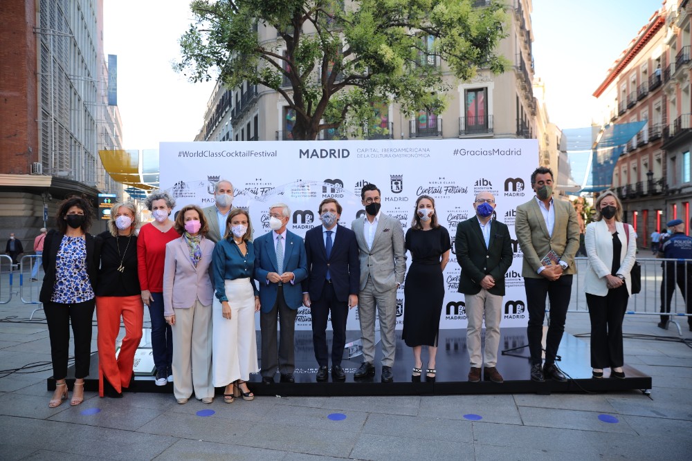 Gracias Madrid, inauguración en la Plaza del Callao