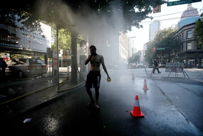 ola de calor en Canadá