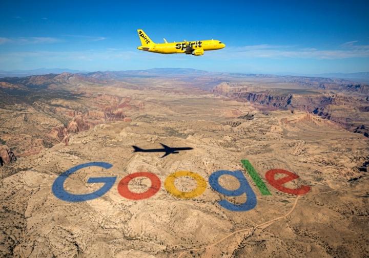 Google y Spirit Airlines