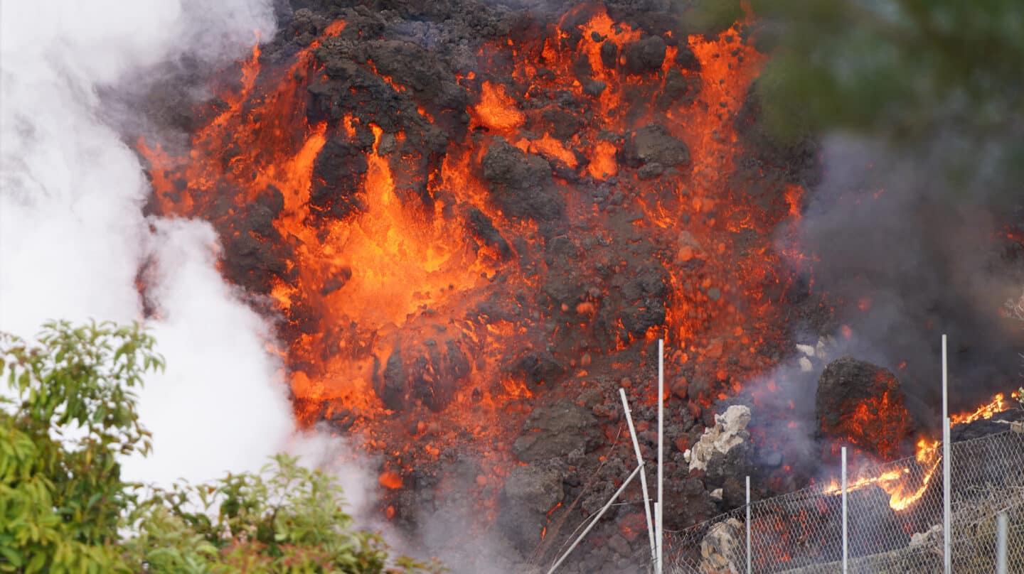 volcán La Palma, lava