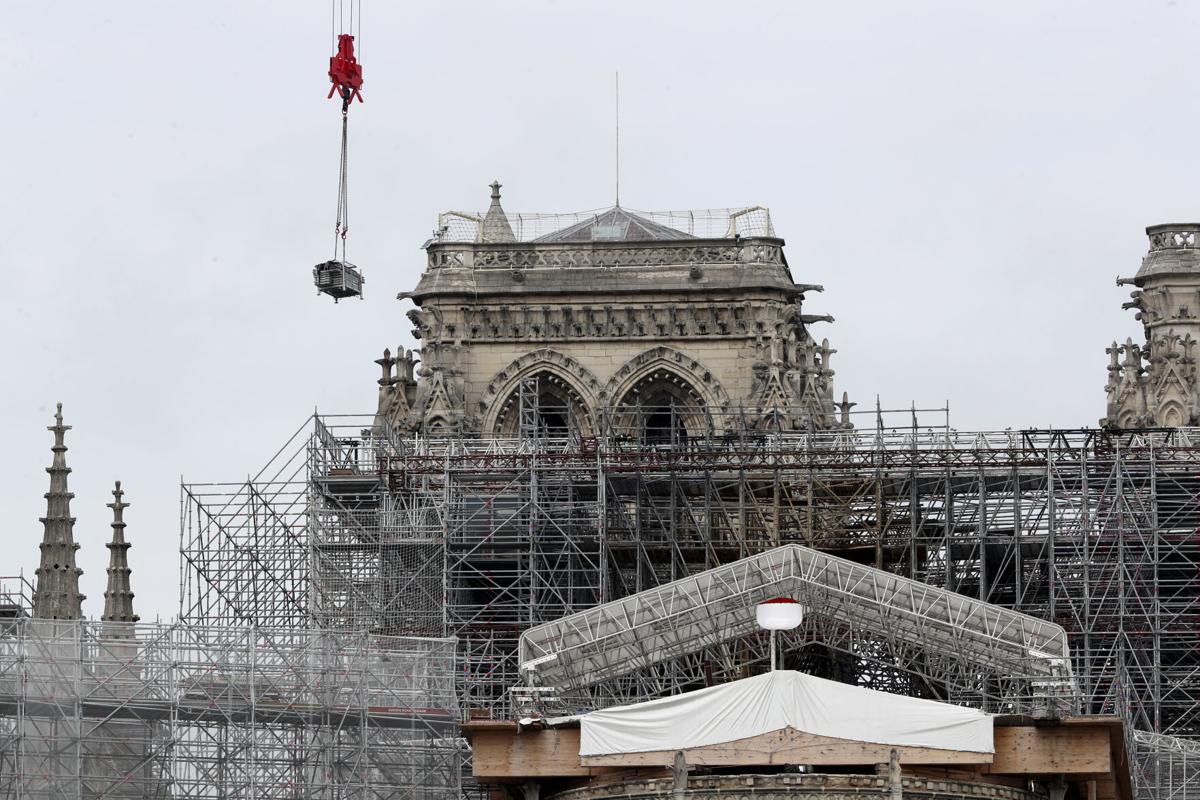 andamio de Notre Dame en París