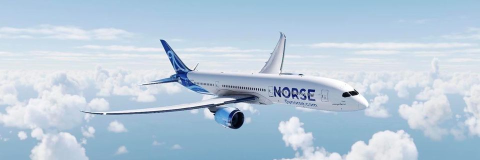 Avión de Norse Atlantic Airways, tomada del Facebook oficial de Norse Atlantic Airways