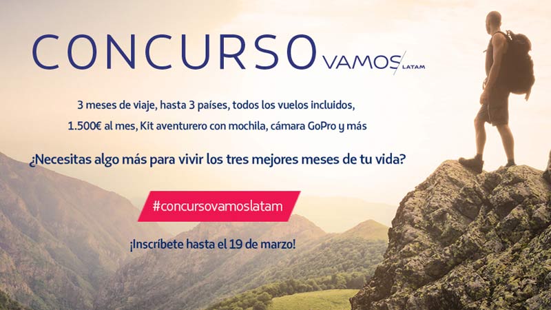 Lanzan concurso “VAMOS LATAM” para viajeros aventureros