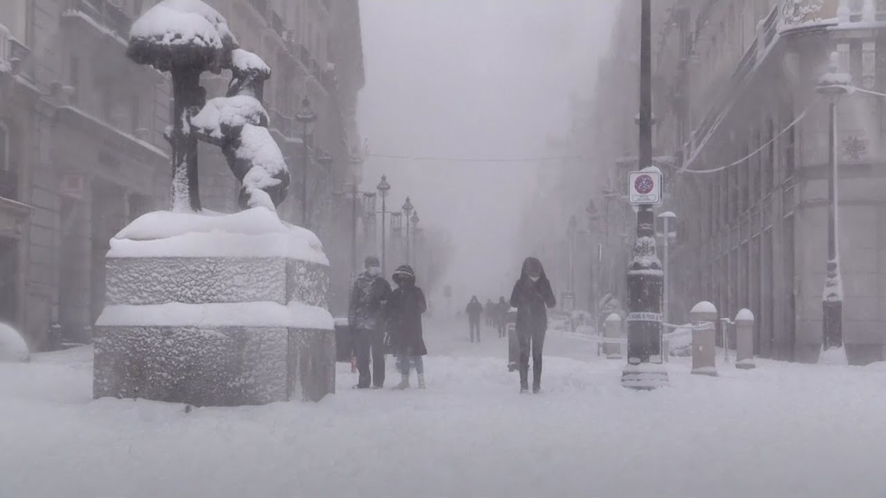 madrid bajo nieve